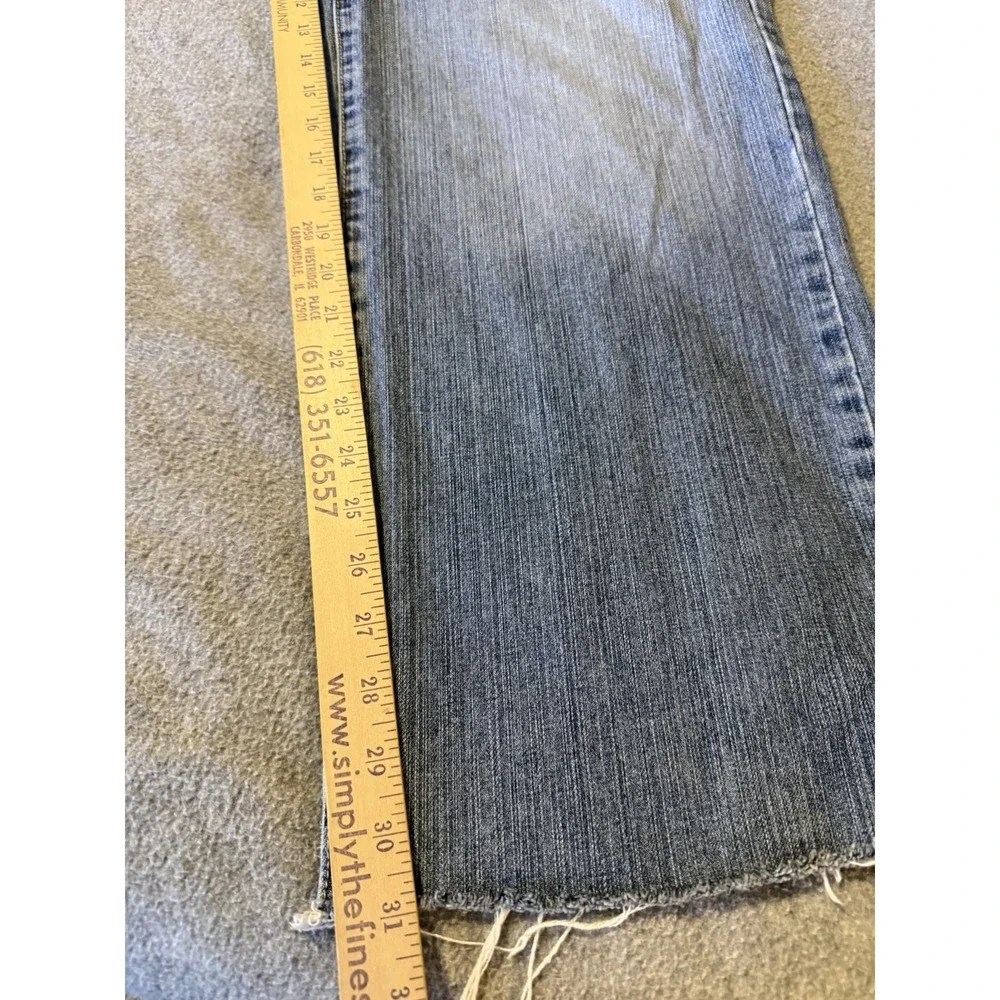 ENYCE Jeans Men's 42x31 Raw Hem Y2K 90's Denim Baggy Wide Leg Skater Grunge